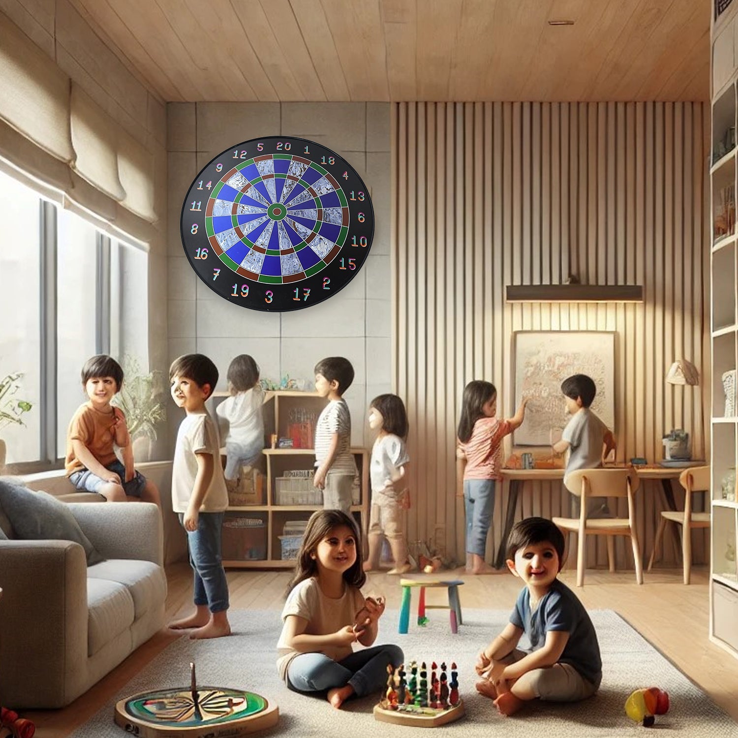 Magnetic Dart Board Game Set with 6 Safe Darts for Kids & Adults Magnetic Dart Board Game Set with 6 Safe Darts for Kids & Adults